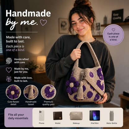 Emma's Crochet Flower Bag