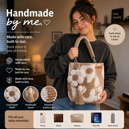Emma's Crochet Flower Bag